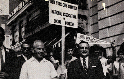 Former NASW President 1963-1965 Kurt Reichert Marches In New York - From NASW Archives Former NASW President 1963-1965 Kurt Reichert Marches In New York - From NASW Archives